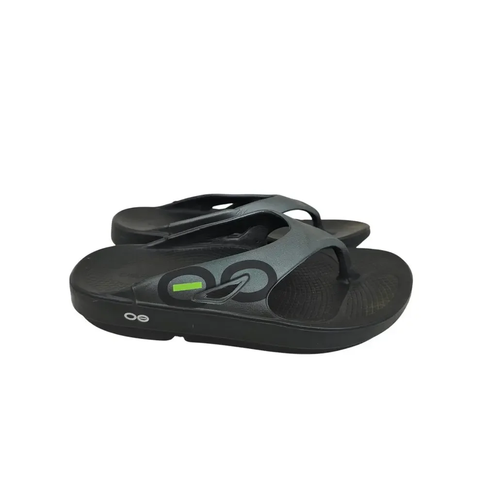 OOFOS Ooriginal Unisex Recovery Flip-Flops Thong Sandals Black M9 W11